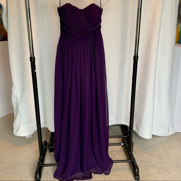 EUC Tevolio Grecian-style strapless gown, built-in bra - Picture 9 of 10